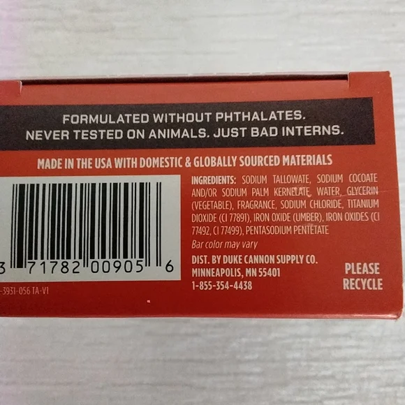 Duke Cannon Pumpkin Spice Latte Scented 10 Ounce Soap Bartripled Milled New - Picture 8 of 8